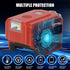 KUNLUN 200W Power Inverter for Milwaukee M18 Battery, DC 18V to AC 110-120V with AC Outlet, USB, Type-C Ports & LED