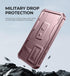 Dexnor Heavy Duty Case for Samsung Galaxy A35-5G - 2 Front Frame, Built-in Slide Camera Cover & Kickstand, 6.6 inch