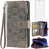 Asuwish Grey Wallet Cover for Motorola Edge+ Plus 2022/Edge X30/30 Pro, with Tempered Glass Screen Protector