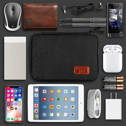 Travel Cable Organizer Bag Double Layer Waterproof Portable for USB Cable, Phone Charger, Headset Wire, SD Card