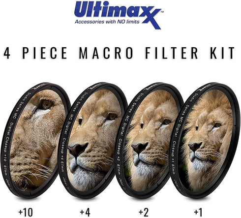 Ultimaxx 58MM Complete Lens Filter Accessory Kit - Designed for Canon EOS 9000D, 800D, 760D, 750D, 700D