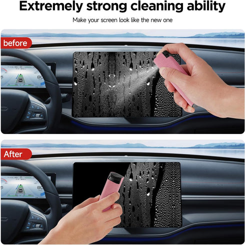 YTT Screen Cleaner, All-in-One Spray & Wipe Cleaner for All Phones, Laptop and Tablet Screens (Pink)