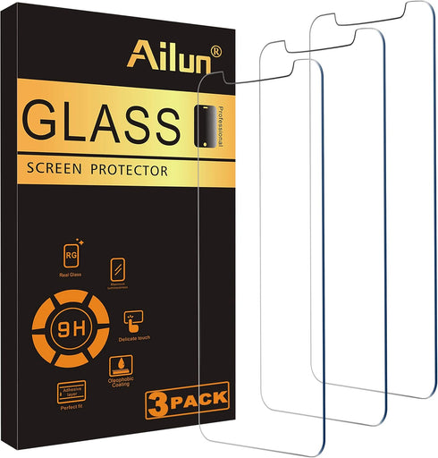 Ailun 3 Pack Tempered Glass Screen Protector for iPhone 11 Pro Max/Xs Max 6.5" (2019/2018) - Case Friendly