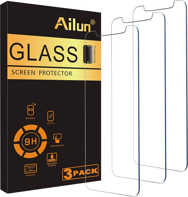 Ailun 3 Pack Tempered Glass Screen Protector for iPhone 11 Pro Max/Xs Max 6.5" (2019/2018) - Case Friendly