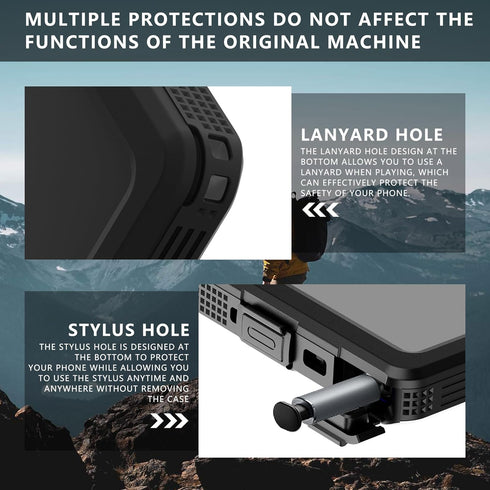 Losin Waterproof Magnetic Case for Galaxy S24 Ultra, Compatible with MagSafe, IP68 Full Body Shockproof Case