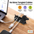 Gifts for Readers & Writers Cable Holder Clips, Tidy Cord Management Organizer for USB Charging & Power Cables