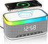 Strackvial Bluetooth Speaker with Wireless Charging & Digital Clock, LED Display, 15W Qi