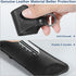 Veeloon 2 Pack, Genuine Leather USB Flash Drive Holder Anti Lost Small Protective Case Cover with Keychain, Portable