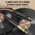 OneOdio Fusion A71/HiFi/Pro C/Pro M Wired Headphones Audio Cable, Brown - 6.35mm to 3.5mm