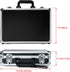 HUL 14in Two-Tone Aluminum Case with Customizable Pluck Foam Interior for Test Instruments, Tools, and Accessories