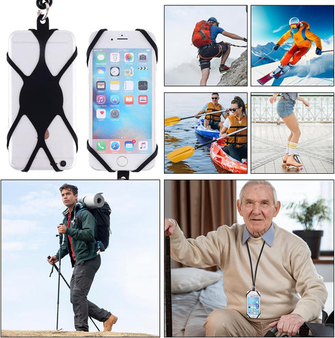simarro Universal Cell Phone Lanyard, Anti-Fall Silicone Neck Strap Lanyard Compatible with Most Phones