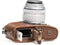 MegaGear Olympus Pen E-Pl8 Ever Ready Leather Camera Case and Strap, Dark Brown