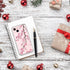 bicol Crystal Clear Case for iPhone 15, Fashionable Designs for Girls Women, Slim Fit Shockproof Acrylic (Blooming