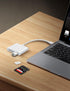 MujuDoler 15 16 3 1 USB C SD Card Reader for iPhone iPad Mac in USB-C Memory Trail Camera Card Adapter with Dual Slots