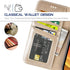 Arae Wallet Flip Cover for iPhone 12 and iPhone 12 Pro - Card Holder and Wrist Strap, Champagne Gold