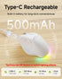 EWEADN C2 2.4G 5 4000 Ergonomic Wireless Mouse, Rechargeable Bluetooth & Dual Mode Computer Mouse with RGB, Quiet