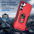 for Samsung Galaxy S23 Plus Case, Rugged Protective Military Grade Shockproof Case with Kickstand (Red)
