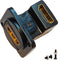 HDMI Right Angle D Type Panel Mount Adapter, Female to Female Gold Plated Connector with Screws