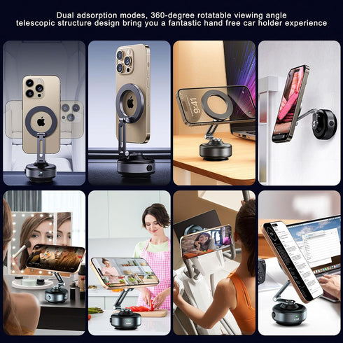 Kehuitry 360 17pro/16/15/14/13 Upgrade Electric Vacuum Magnetic Phone Holder for Car, Rotating Car Phone Mount