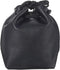 PATIKIL Soft Drawstring Lens Pouch Bag with Cotton Pad, 3.94" x 3.94" Thick Fleece Cloth for SLR Lens, Black