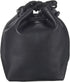 PATIKIL Soft Drawstring Lens Pouch Bag with Cotton Pad, 3.94" x 3.94" Thick Fleece Cloth for SLR Lens, Black