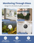 AKINGUAR 3MP 2K WiFi6 24/7 Window Camera, Indoor Camera for Home Security, with Full-Color Night Vision, AI