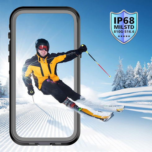 Waterproof Case for iPhone 13 Pro Max 6.7", Full Body Shockproof Dustproof Cover with Built-in Screen Protector