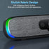 SOULION Computer Speakers, USB C/USB Powered PC Speaker with Colorful LED Lights, Plug-N-Play Wired Bluetooth Sound bar