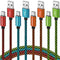 USB C Cable 6FT 4-Pack, Nylon Braided USB A to Type C Charger Cable, Fast Charging for Samsung Galaxy S24 S23 S22