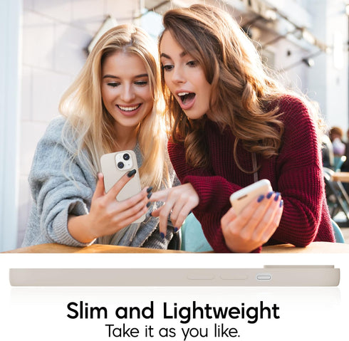 IceSword Liquid Silicone Slim Shockproof Case for iPhone 13 6.1” (2021), Matte Beige, Tan, Cream