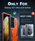 FNTCASE Samsung Galaxy S21-Ultra Case, Military Grade Rugged Cell Phone Cover with Kickstand, Shockproof TPU