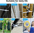 White Zip Ties 12 Inch 100 Pack Clear Industrial Cable Ties, UV Resistant Self Locking Wire Ties for Indoor Outdoor Use