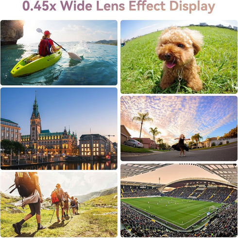 MIAO LAB 2-in-1 12.5X 0.45X (140) Phone Camera Lens Kit, Macro + Wide Angle Cell Phone Clip-on Lens for iPhone/Android