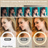 13" Selfie Ring Light with 63" Tripod Stand & 3 Phone Holders, LED Camera Ringlight with RGB Colors for Makeup/Videos