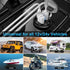 12V USB Outlet Wire Aluminum Car Charger Multi Port, Dual USB Quick Charge 3.0 Port and PD USB C Socket