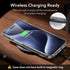 ESR Boost Series iPhone 15 Pro Case: Slim Clear Back, Metal Kickstand, 3 Stand Modes, Military-Grade Protection,