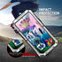 Samsung S23 Ultra Compatible Metal Case with Screen Protector, Rugged Heavy Duty Full Body Tough Case (Silver)