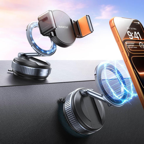 DIMONCOAT 2026 Upgraded Vacuum Magnetic Phone Holders for Your Car119+LBS Strongest Suction for