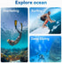 TELESIN Waterproof Case for DJI Action 4/3 Camera Accessories, Anti-fog Underwater Housing Shell Cage