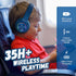 PowerLocus PLED Kids Bluetooth Headphones, Wireless with LED Lights, Safe Volume, Micro SD, AUX Cable, Hi-Fi Stereo for