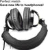 ATH M50X Headband Cover Replacement Protector Compatible with Audio Technica M30 M40 M50 M50X M50S M40X M20X M30X