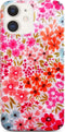 Qokey Cute Flower Case for iPhone 11, Shell Pattern Sparkle Crystal Translucent Soft Fit TPU Cover (Clear Pink Floral)