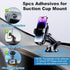 Pormkig 5pcs 70mm/ 2.76" Sticky Adhesive Pads for Car Phone Mount, Double-Sided Heavy Duty Sticker Gel Mounting Tapes