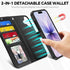 TUCCH 2-in-1 17 (6.3-inch) 2025, 4 Detachable Wallet Case for iPhone Wireless Charging | RFID Blocking Card Holders |