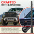 Votex 8" Universal Short Rubber Spiral Antenna Kit Enhanced Reception, Carwash Proof, Flexible and Durable with Tuned
