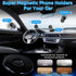 360 N52 Vacuum Magnetic Phone Holder for Car, Adjustable Suction Mount with Magnets, Magsafe Suction Cup Phone Mount