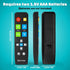 EZClicker (2xAAA Big Button Universal TV Remote (Black) Simple Easy to Use, Great for Seniors, Works with Major TV