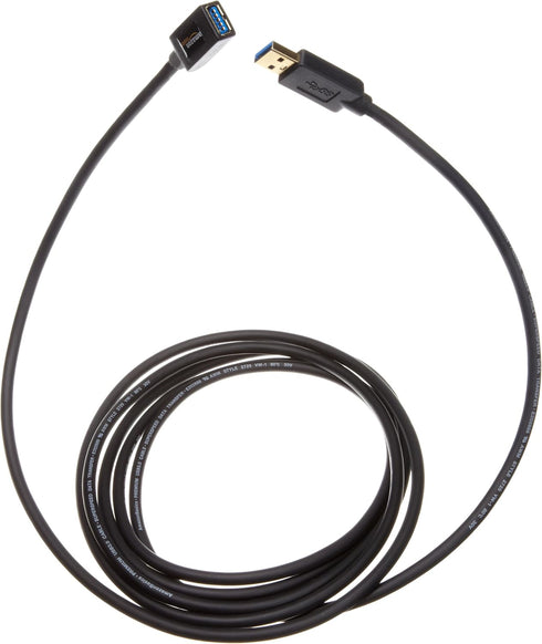 3.0 9.8-Foot 4.8Gbps, 3 Amazon Basics USB Extension Cable, High-Speed Data Transfer, Male to Female, Gold-Plated