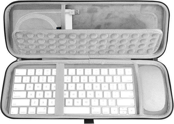 GEEKRIA Keyboard Carrying Case, Hard Shell Protective Travel Bag Compatible with Magic Keyboard, Magic Keyboard and