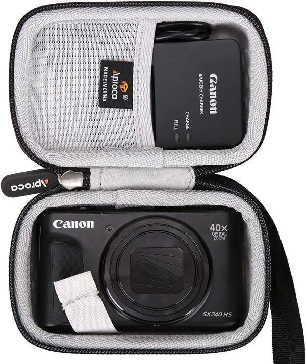 Aproca Portable Hard Travel Storage Case for Canon PowerShot SX740 / SX620 HS Digital Camera and Accessories